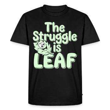 Plant Parent Black Thumb Funny Plant Care Struggle - Men's Premium Organic T-Shirt - black - Front - Nico (187cm)