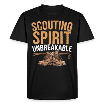 Scout Guide Camping Adventure Boy Girl Scout - Men's Premium Organic T-Shirt - black - Front - Nico (187cm)