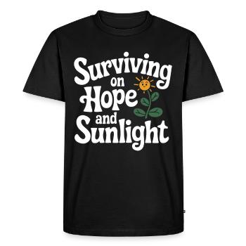 Plant Parent Black Thumb Funny Plant Care Struggle - Men's Premium Organic T-Shirt - black - Front - Nico (187cm)