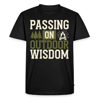 Scout Guide Camping Adventure Boy Girl Scout - Men's Premium Organic T-Shirt - black - Front - Nico (187cm)