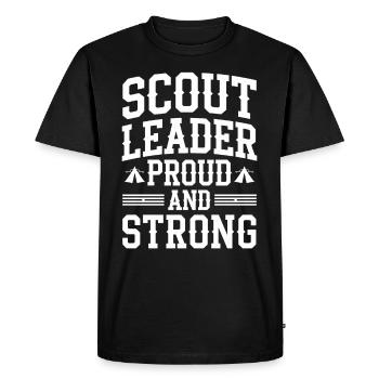 Scout Guide Camping Adventure Boy Girl Scout - Men's Premium Organic T-Shirt - black - Front - Nico (187cm)