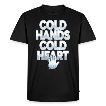 Hiver--froid-plaintes - T-shirt Premium bio Homme - noir - Devant - Nico (187cm)