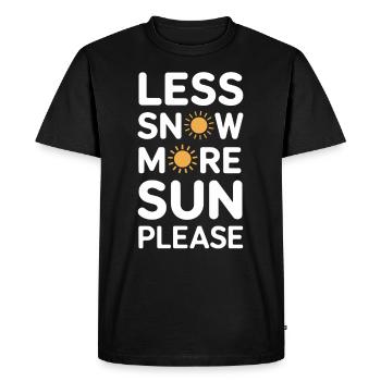 Hiver--froid-plaintes - T-shirt Premium bio Homme - noir - Devant - Nico (187cm)