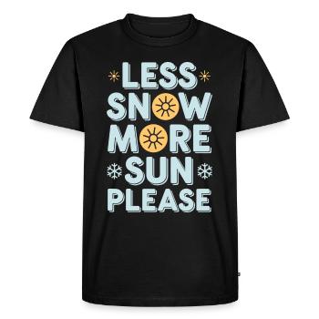 Hiver--froid-plaintes - T-shirt Premium bio Homme - noir - Devant - Nico (187cm)