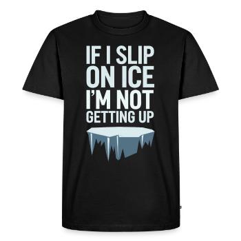 Hiver--froid-plaintes - T-shirt Premium bio Homme - noir - Devant - Nico (187cm)