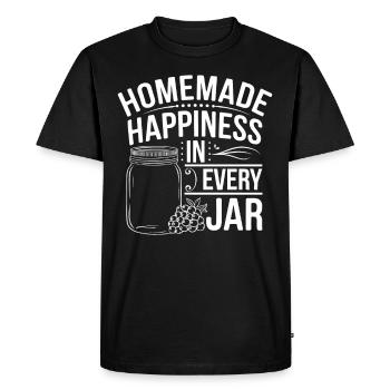 Preserving homemade food - Men's Premium Organic T-Shirt - black - Front - Nico (187cm)