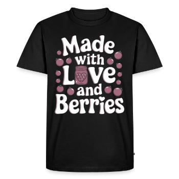 Preserving homemade food - Men's Premium Organic T-Shirt - black - Front - Nico (187cm)