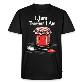 Preserving homemade food - Men's Premium Organic T-Shirt - black - Front - Nico (187cm)