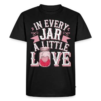 Preserving homemade food - Men's Premium Organic T-Shirt - black - Front - Nico (187cm)