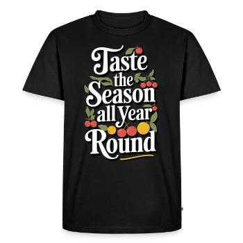 Preserving homemade food - Men's Premium Organic T-Shirt - black - Front - Nico (187cm)