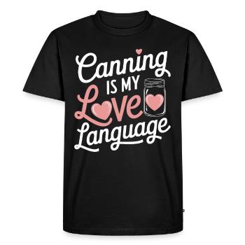Preserving homemade food - Men's Premium Organic T-Shirt - black - Front - Nico (187cm)