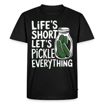 Preserving homemade food - Men's Premium Organic T-Shirt - black - Front - Nico (187cm)