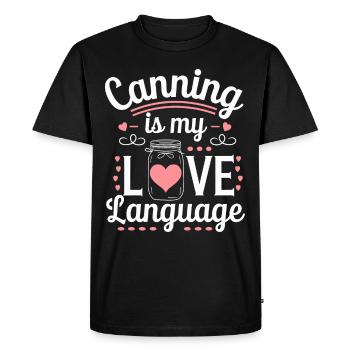 Preserving homemade food - Men's Premium Organic T-Shirt - black - Front - Nico (187cm)