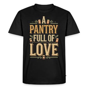 Preserving homemade food - Men's Premium Organic T-Shirt - black - Front - Nico (187cm)