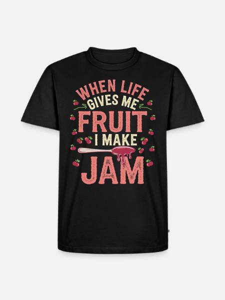 Conservation des aliments faits maison - T-shirt Premium bio Homme - noir