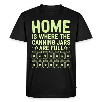 Preserving homemade food - Men's Premium Organic T-Shirt - black - Front - Nico (187cm)