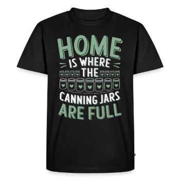 Preserving homemade food - Men's Premium Organic T-Shirt - black - Front - Nico (187cm)