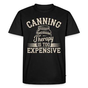 Preserving homemade food - Men's Premium Organic T-Shirt - black - Front - Nico (187cm)