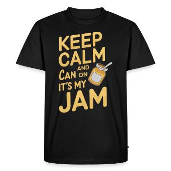 Preserving homemade food - Men's Premium Organic T-Shirt - black - Front - Nico (187cm)