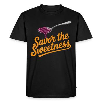 Preserving homemade food - Men's Premium Organic T-Shirt - black - Front - Nico (187cm)