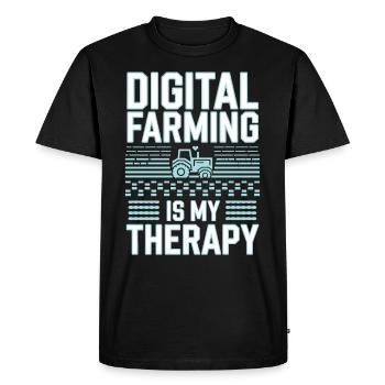 Farming Simulator Virtual Farming Game Fan Farm - Men's Premium Organic T-Shirt - black - Front - Nico (187cm)