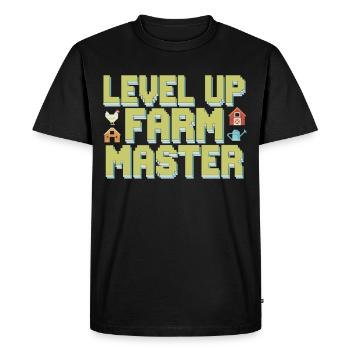Farming Simulator Virtual Farming Game Fan Farm - Men's Premium Organic T-Shirt - black - Front - Nico (187cm)