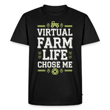 Farming Simulator Virtual Farming Game Fan Farm - Men's Premium Organic T-Shirt - black - Front - Nico (187cm)