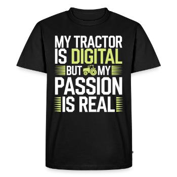 Farming Simulator Virtual Farming Game Fan Farm - Men's Premium Organic T-Shirt - black - Front - Nico (187cm)