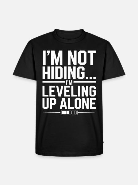 Introverted Gamer Declarer Calm - Men's Premium Organic T-Shirt - black