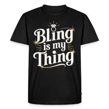 Bague Dude Cérémonie de mariage Bague Guy - T-shirt Premium bio Homme - noir - Devant - Nico (187cm)