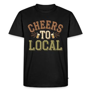 Amateur de bière artisanale, fan de brasserie locale - T-shirt Premium bio Homme - noir - Devant - Nico (187cm)