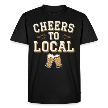 Amateur de bière artisanale, fan de brasserie locale - T-shirt Premium bio Homme - noir - Devant - Nico (187cm)