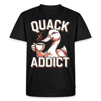 propriétaires de canards domestiques, amoureux des canards, - T-shirt Premium bio Homme - noir - Devant - Nico (187cm)