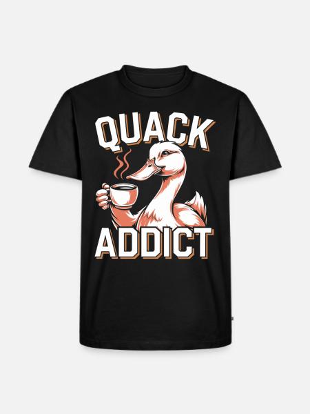 pet duck owners, duck lovers, - Men's Premium Organic T-Shirt - black