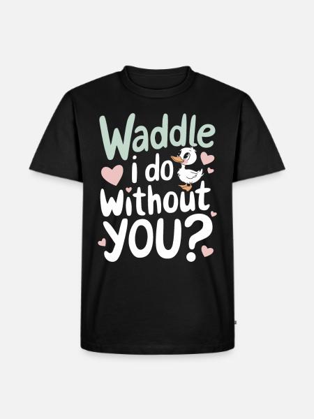 pet duck owners, duck lovers, - Men's Premium Organic T-Shirt - black