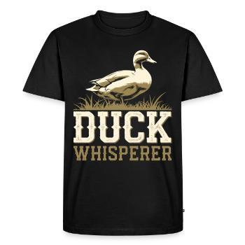 propriétaires de canards domestiques, amoureux des canards, - T-shirt Premium bio Homme - noir - Devant - Nico (187cm)