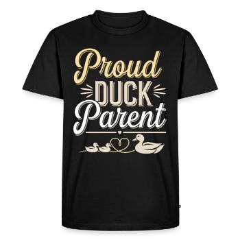 propriétaires de canards domestiques, amoureux des canards, - T-shirt Premium bio Homme - noir - Devant - Nico (187cm)