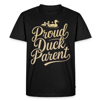 propriétaires de canards domestiques, amoureux des canards, - T-shirt Premium bio Homme - noir - Devant - Nico (187cm)