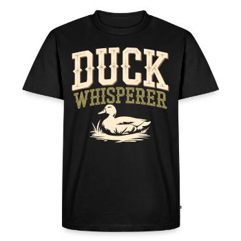 propriétaires de canards domestiques, amoureux des canards, - T-shirt Premium bio Homme - noir - Devant - Nico (187cm)