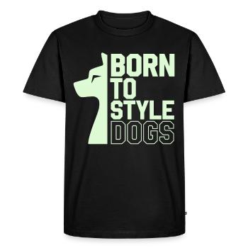 Passionné de soins pour chiens Soins et soins pour chiens - T-shirt Premium bio Homme - noir - Devant - Nico (187cm)