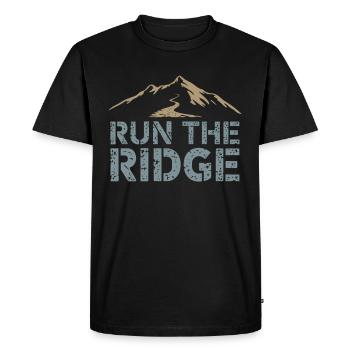 Running trails for trail running enthusiasts - Men's Premium Organic T-Shirt - black - Front - Nico (187cm)