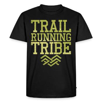 Running trails for trail running enthusiasts - Men's Premium Organic T-Shirt - black - Front - Nico (187cm)