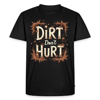 Running trails for trail running enthusiasts - Men's Premium Organic T-Shirt - black - Front - Nico (187cm)
