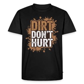 Running trails for trail running enthusiasts - Men's Premium Organic T-Shirt - black - Front - Nico (187cm)