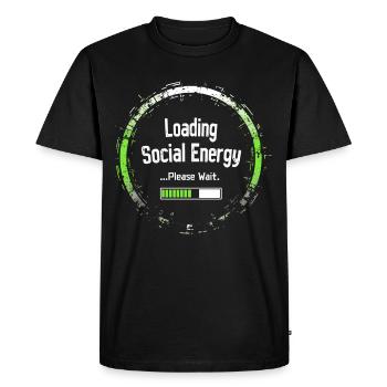 Introverted Gamer Declarer Calm - Men's Premium Organic T-Shirt - black - Front - Nico (187cm)