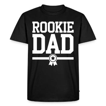 Humour parental Les nouveaux pères ont pour la première fois - T-shirt Premium bio Homme - noir - Devant - Nico (187cm)