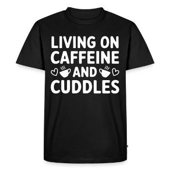 Humour parental Les nouveaux pères ont pour la première fois - T-shirt Premium bio Homme - noir - Devant - Nico (187cm)