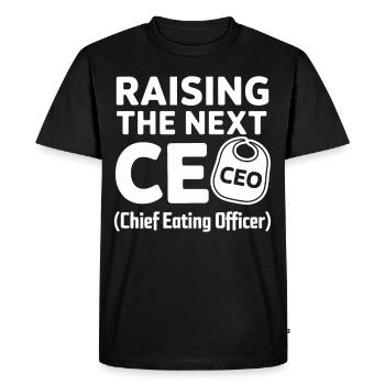 Humour parental Les nouveaux pères ont pour la première fois - T-shirt Premium bio Homme - noir - Devant - Nico (187cm)