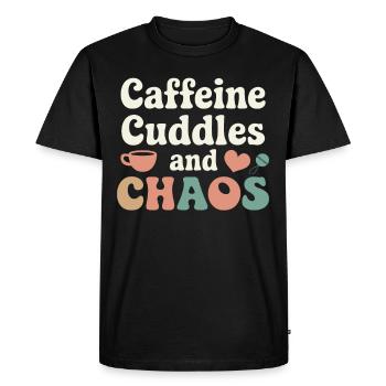 Humour parental Les nouveaux pères ont pour la première fois - T-shirt Premium bio Homme - noir - Devant - Nico (187cm)