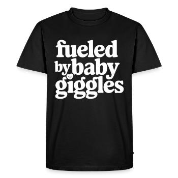 Humour parental Les nouveaux pères ont pour la première fois - T-shirt Premium bio Homme - noir - Devant - Nico (187cm)